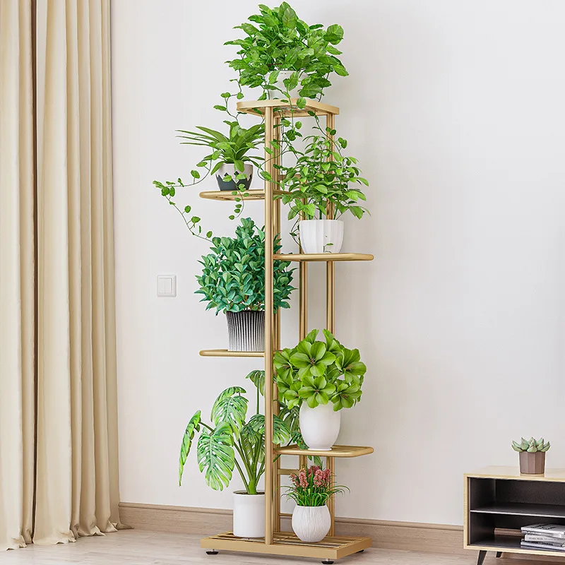 Indoor Metal Flower Shelf for Multiple Plants Flower Holders for Garden Vertical Tiered Flower Pot Display Iron Holder Organizer