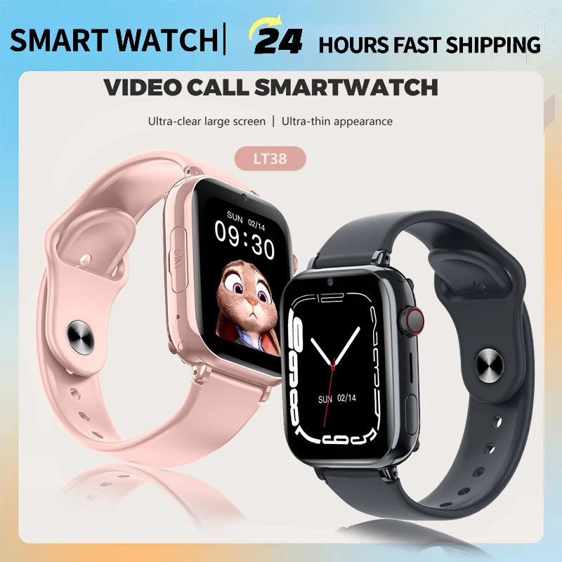 

2025 Kids 4G GPS WIFI Video Call SOS Monitor Tracker Location Smart Watch Children Security Smartwatch Camera Boys Girls Gifts