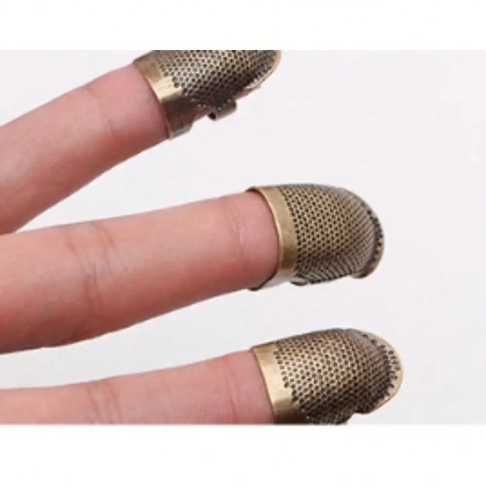 Vintage Polka Dot Thimble | Adjustable Open-Back Design