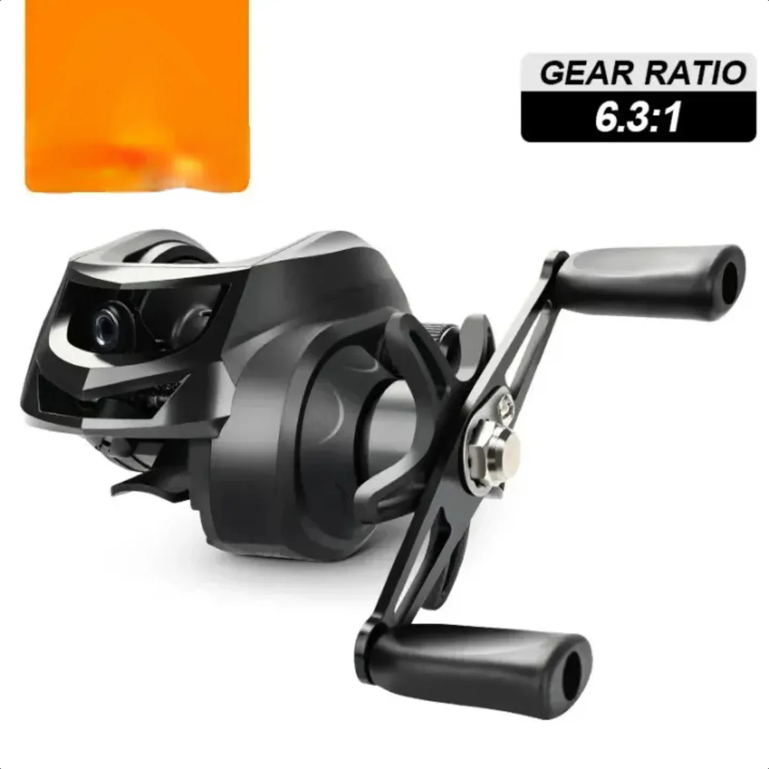 Lightweight Baitcasting Fishing Reel with Max 8kg Drag Power for Ultra-Smooth Casting - Ideal for Bass, Pike, and More Fishing T