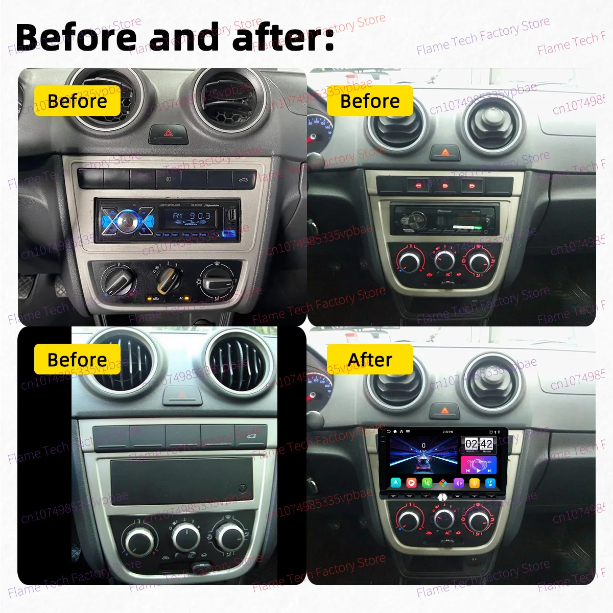 Car Multimedia 1din Android Car Radio Autoradio Screen Stereo for VW Volkswagen Gol Saveiro Voyage G5 G6 2010-2016 9