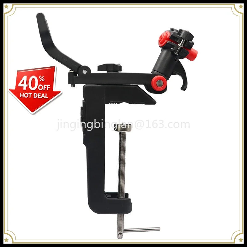 Factory direct multi-functional single battery rotating boat fishing bracket with pipe clamping thickened design nylon bracket