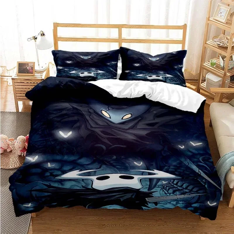 

Game Hollow Knight Fashion Comfortable Duvet Quilt Cover Pillowcase Bedding Set Children Bedroom Decoration Home Textile