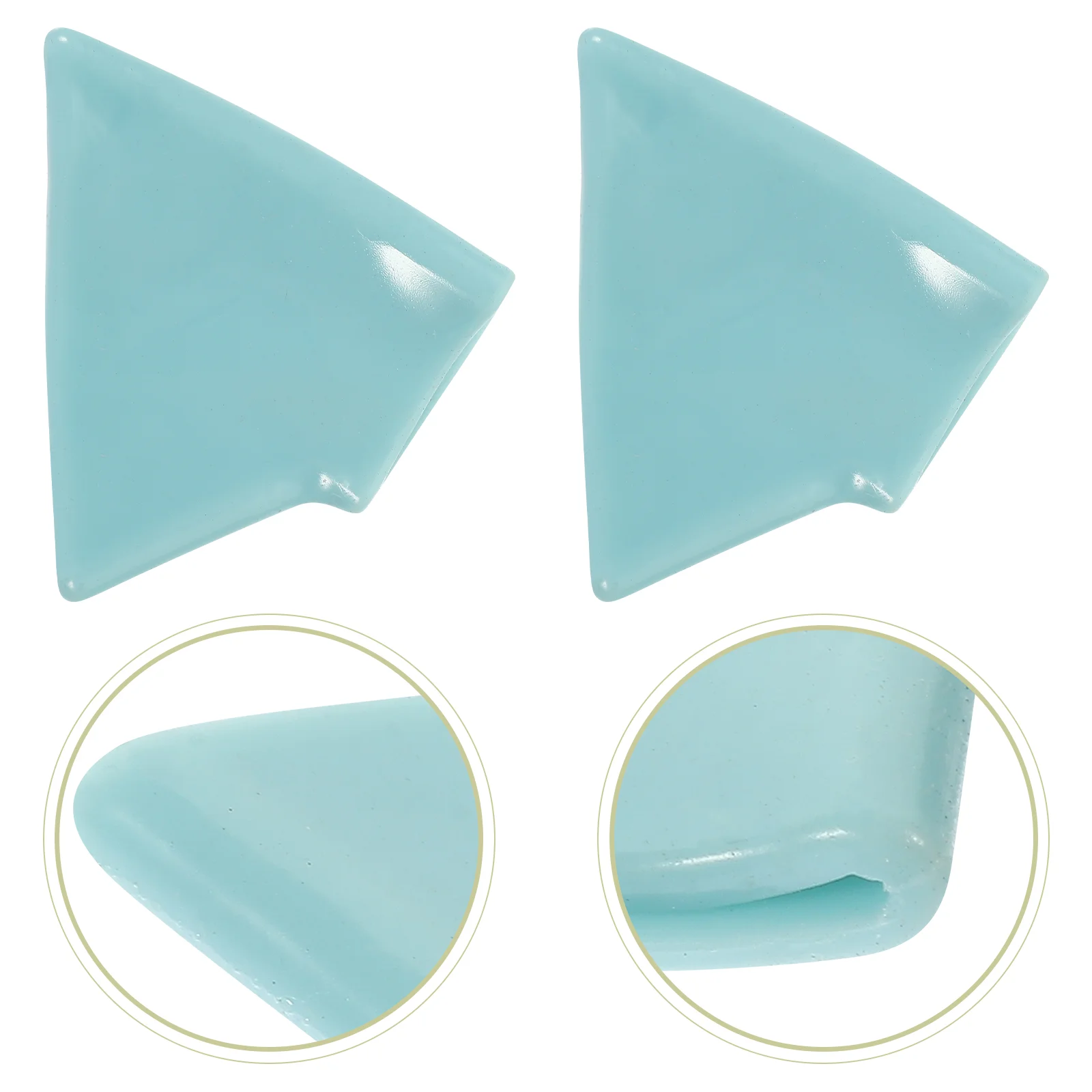 2 Pcs Kitchen Knife Back Cover Finger Guards Protector Tool Cutting The Silicone Silica Gel Hand Chopping