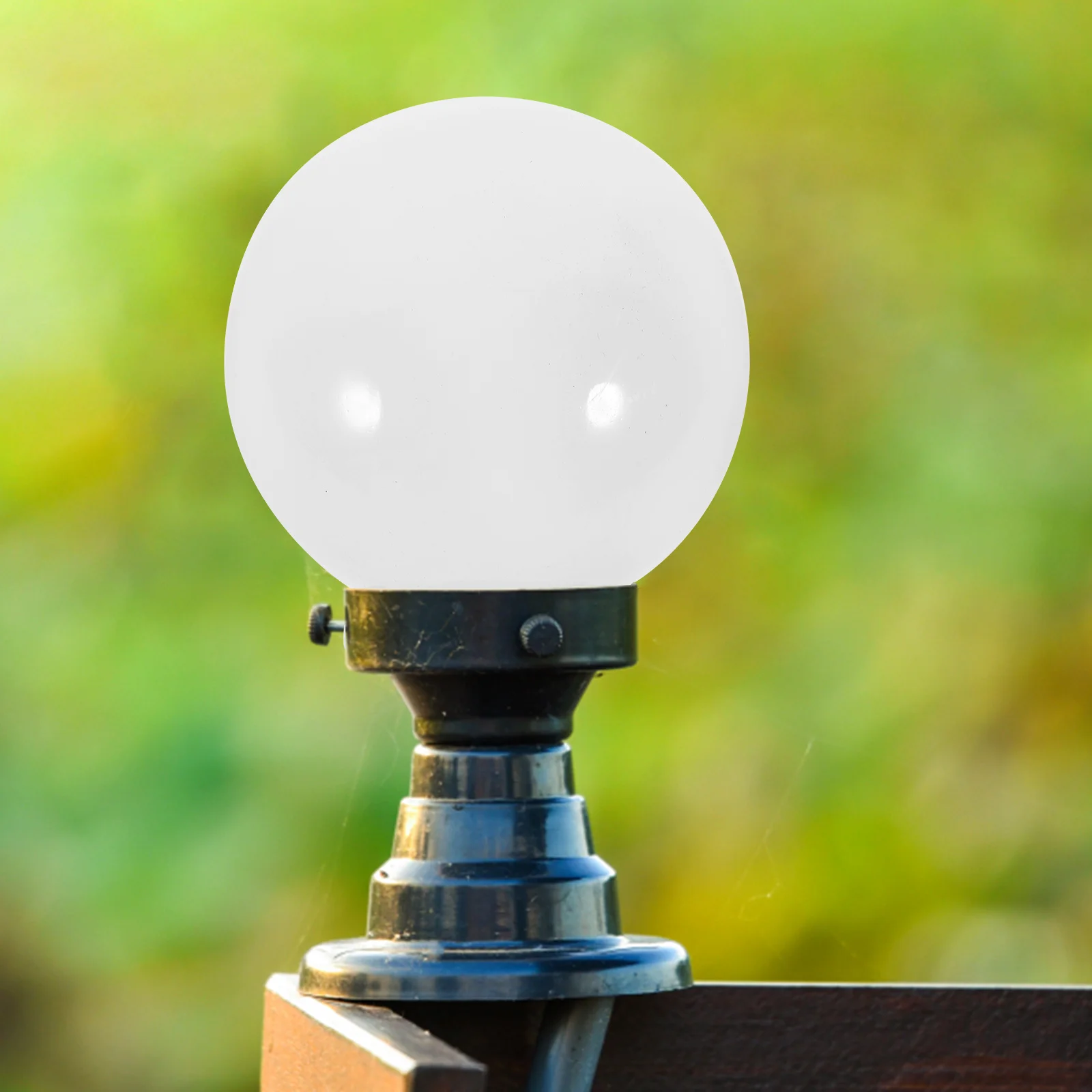 

Spherical Lampshade Ball Shades Globe Light Cover Wall Lamp Post Porch Globe Light Cover Street Patio Replacement