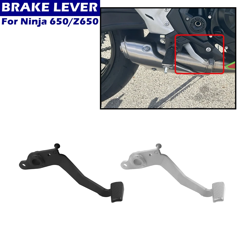 

Rear Foot Brake Lever Pedal For Kawasaki Ninja 650 Z650 EX650 ER650 Motorcycle Footpegs Aluminum Accessories