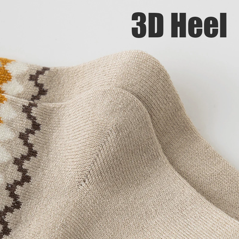Winter Warm Mid Calf Baby Socks Soft Cotton Knitted Retro Infant Socks Comfortable Toddler Socks for Boys Girls Autumn Winter