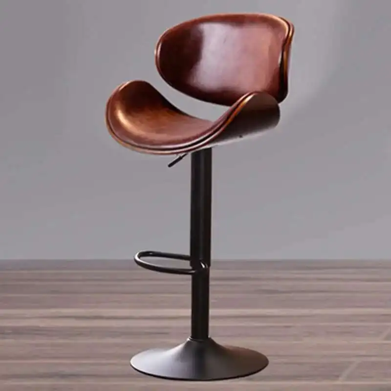 

reception Bar chair modern Minimalist high stool bar coffee shop milk tea shop chair front silla nordica design furniture HY