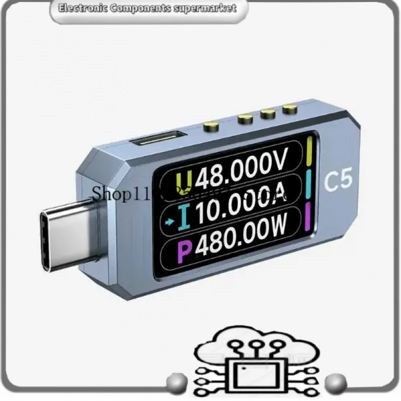 

Детектор WITRN C5 красный, 20-битный, USB-измеритель напряжения и тока, тестер 28В, быстрая зарядка PD3.1, UFS, EPR