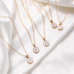 2025 New Fashion Personalized 26 Initials Charm Necklace For Women Men Premium Design Name Necklace Ladies Jewelry Gift