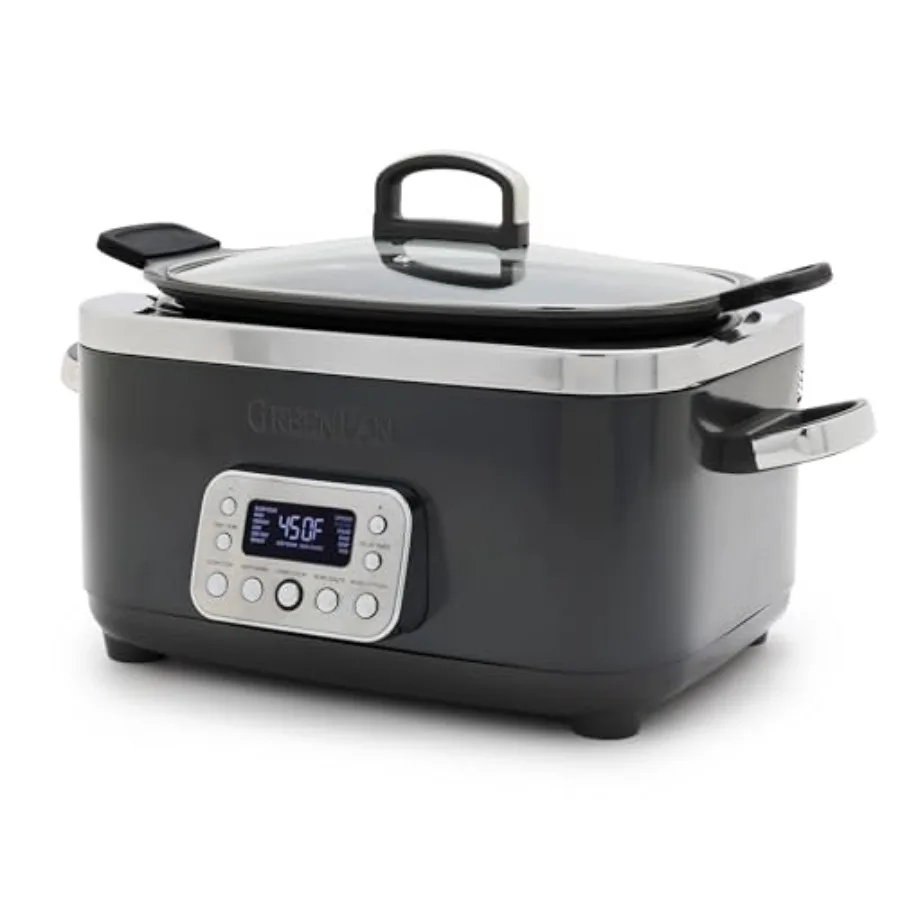 

Elite 14-in-1 Nonstick 6QT Electric Slow Cooker PFAS-Free Ceramic Multi-Cooker with In-Pot Browning Dishwasher Safe Lid Removab