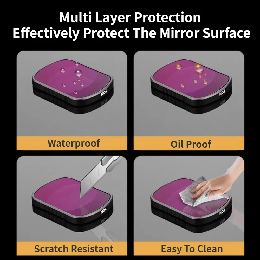 Filtros de lentes magnéticos para cámara DJI Osmo Pocket 3, depósitos UV suaves negros, filtros gran angular, accesorios para cámaras deportivas