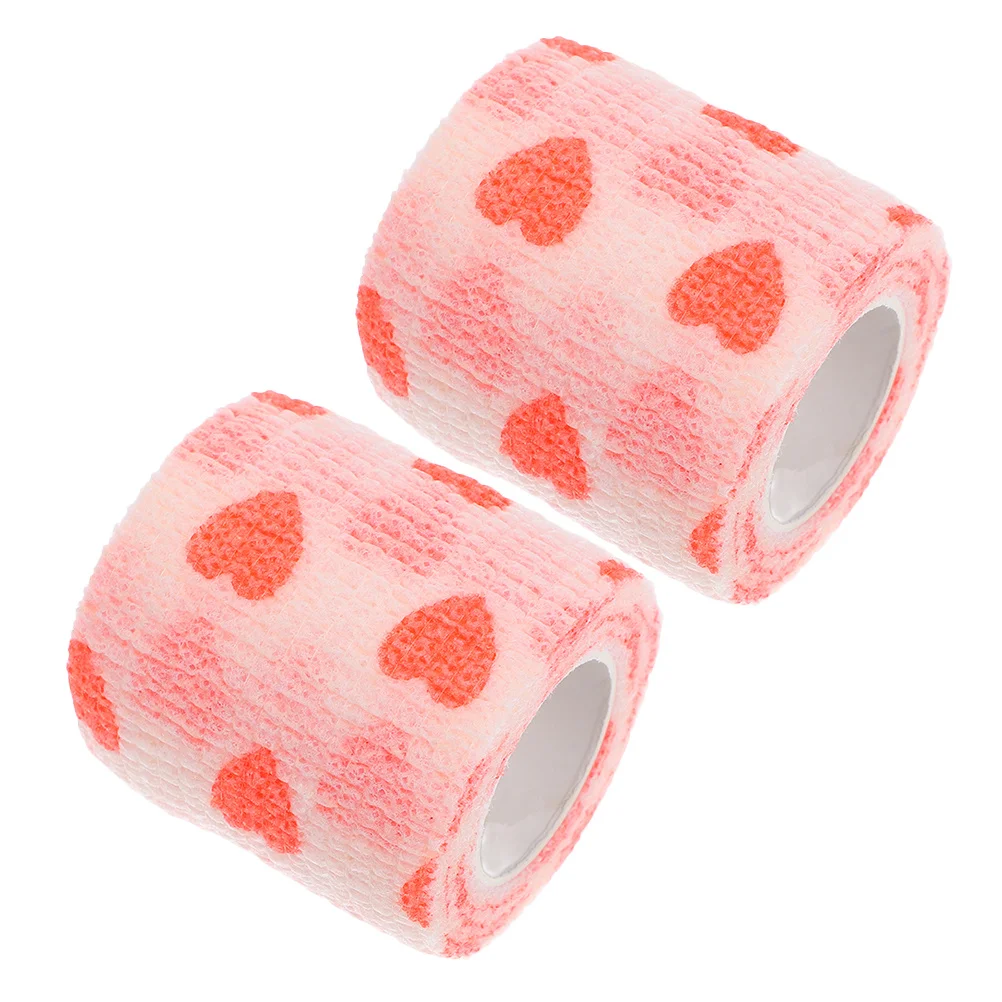 

2Pcs Pet Self Bandage Wrap Non-Woven Tape for Dogs Cats Paws Wound Protection Outdoor Activities Pet Bandage for Dogs