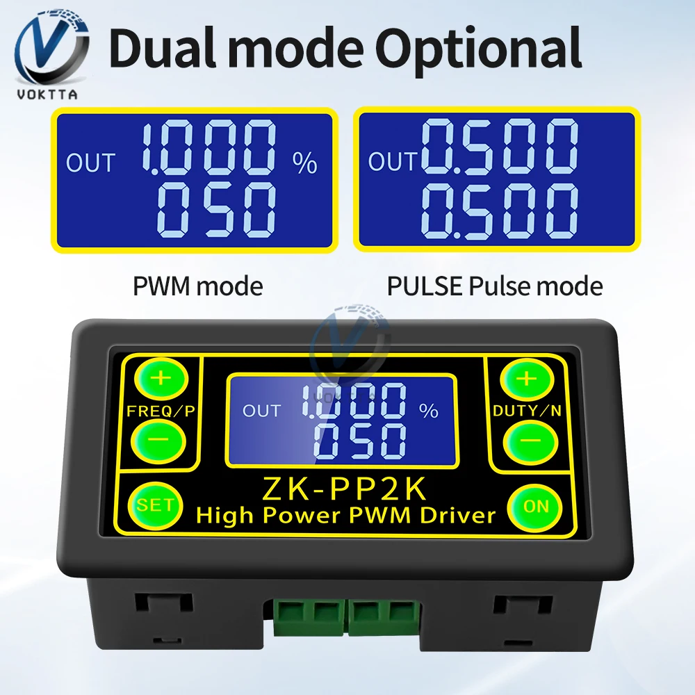 ZK-PP2K Digital PWM Motor Speed Controller generatore di segnale di ritardo regolabile regolatore di velocità del motore a impulsi ad alta potenza