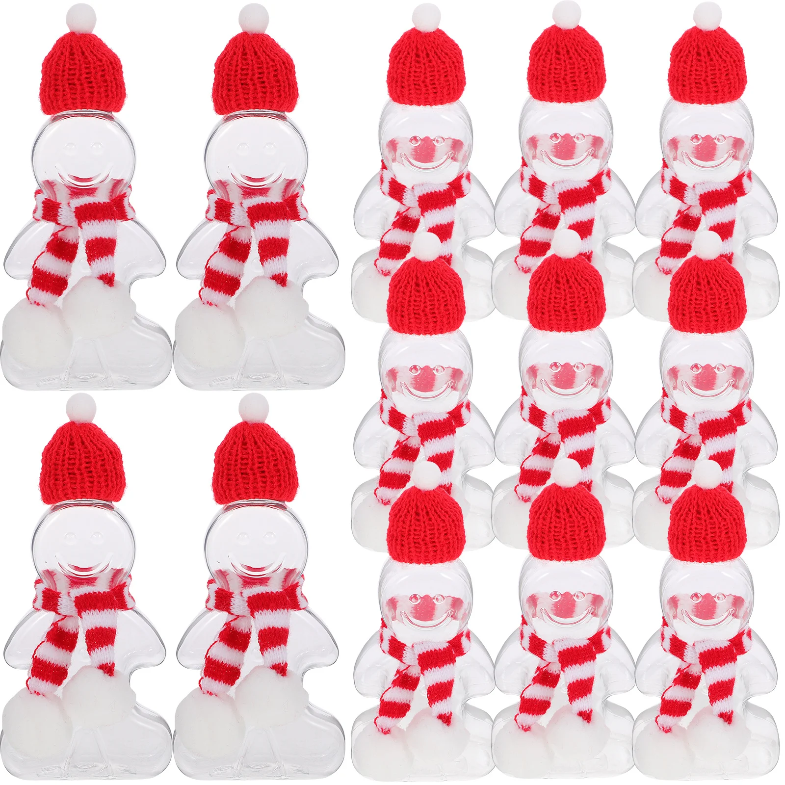 

1 set 1 Set Christmas Gingerbread Juice Bottles Portable Leak-Proof Beverage Containers For Smoothies Milk Iced Tea Coffee Party