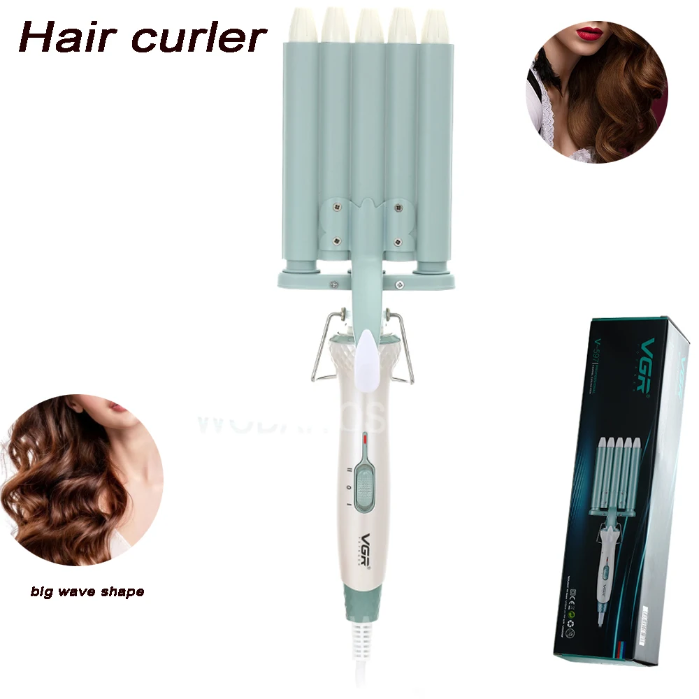 

Professional Hair Curler Electric Ceramic Curling Iron Water Ripple Wave Hair Waver Styling Tool Hair Styler Curler Hairdressing