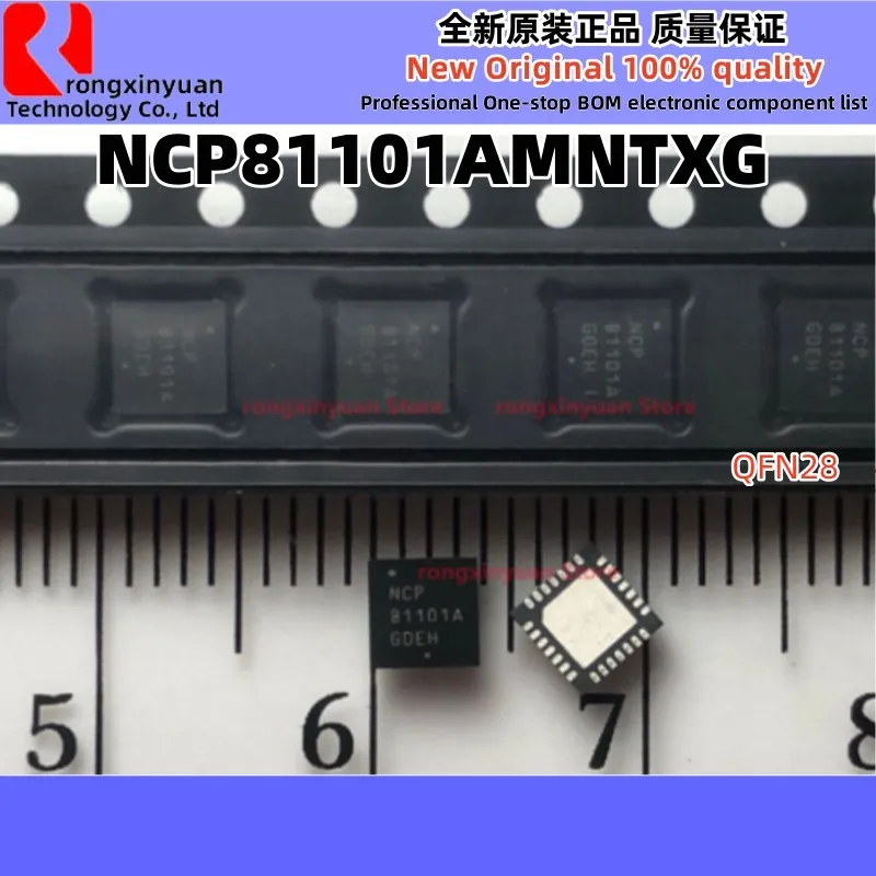 5PCS NCP81101MNTXG NCP81101 81101 NCP81101BMNTXG NCP81101B 81101B NCP81101AMNTXG NCP81101A 81101A QFN28 Nuovo Originale 100% di qualità