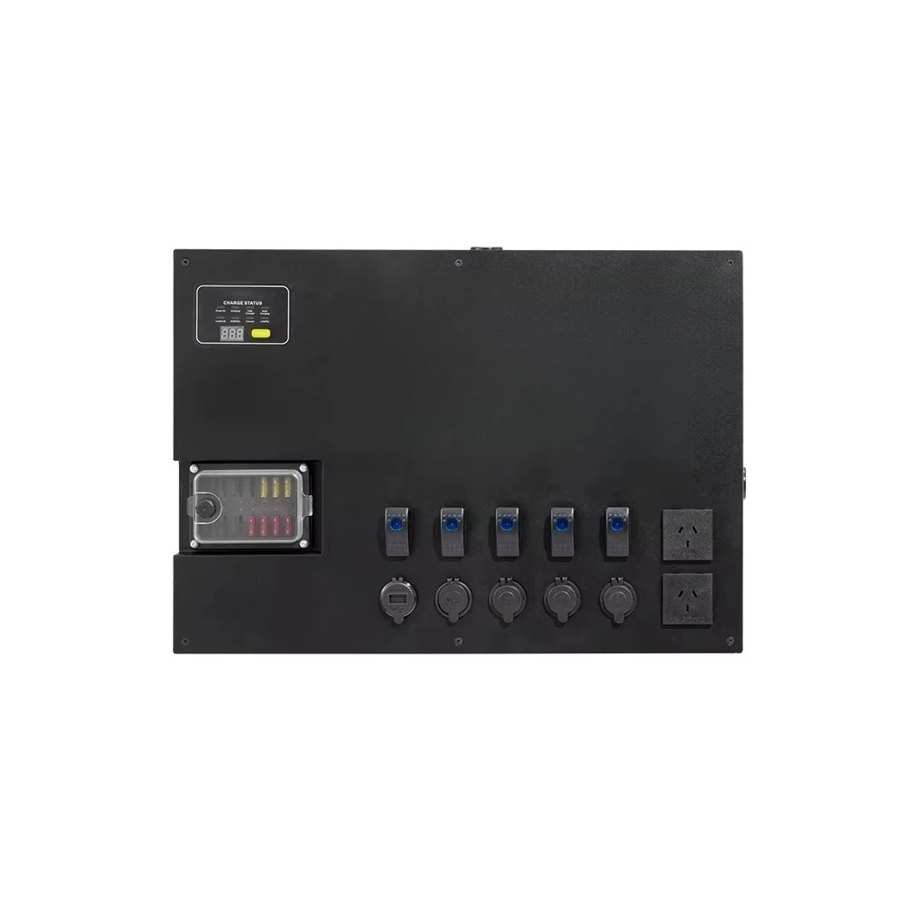 Control Hub Power Control Box Built-in 40A DC DC charger and 1500 watt inverter for 4x4 automotive appliances
