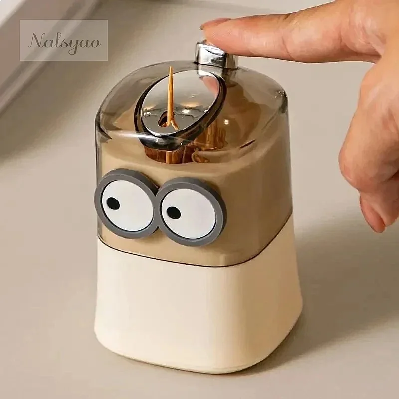 Wholesale Creative Automatic Pop-up Toothpick Box Push-type Toothpick Holder for Home Living Room Dining Room Storage