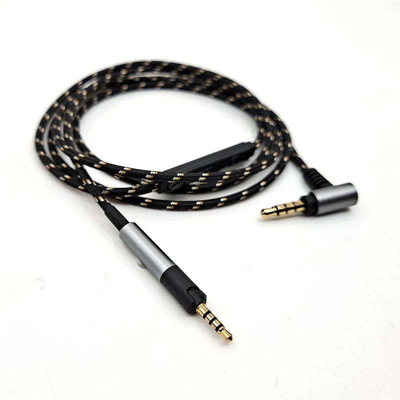 

For Sennheiser HD595 HD598 HD598SE HD400pro HD560S HD598cs M40X M50X Replaceable Earphone 3.5mm to 2.5mm Nylon Braided Cable