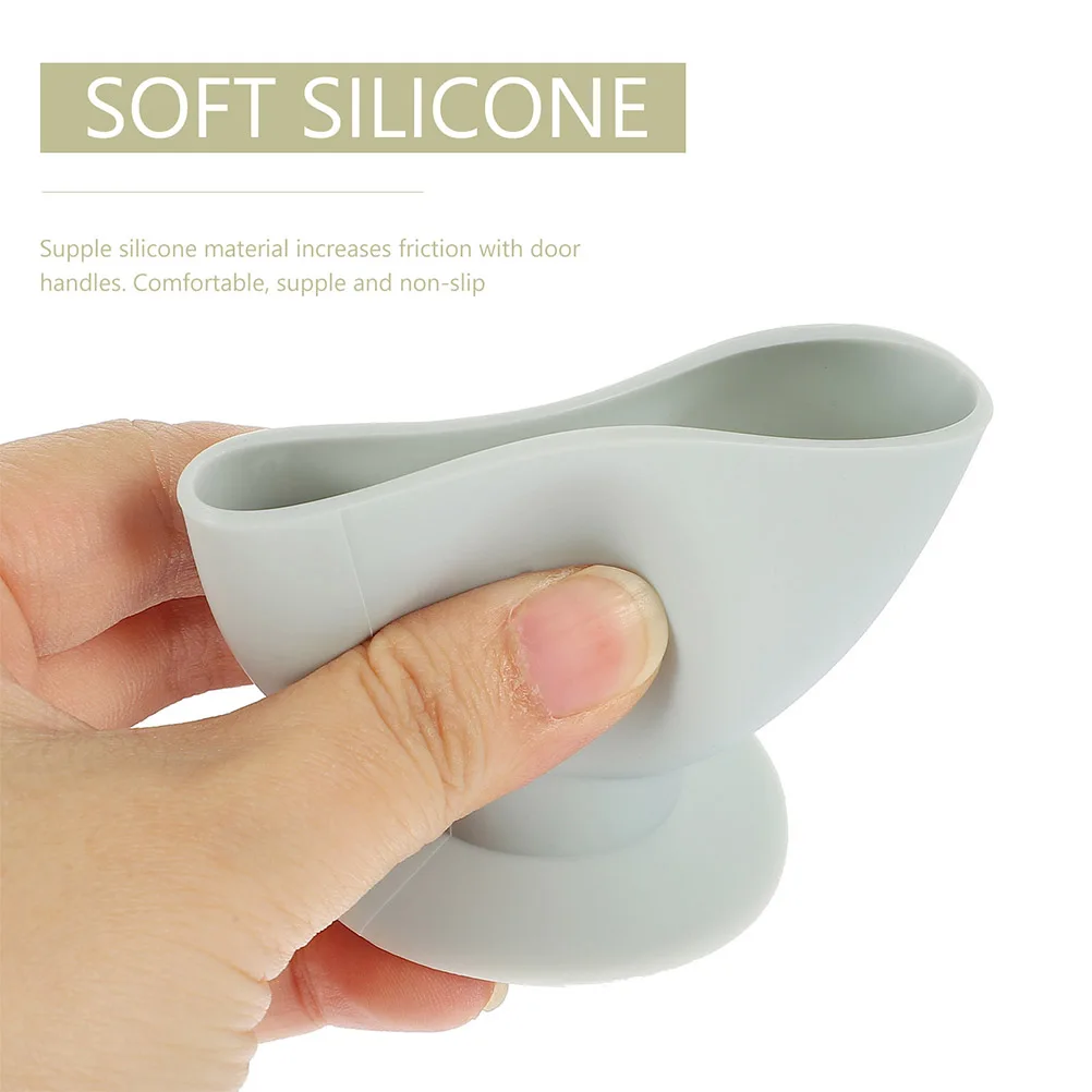 4 ชิ้นมือจับประตูฝาครอบกันชน Doorknob Protector ป้องกันเพื่อความปลอดภัยรอบ Baby Proof ครอบคลุม