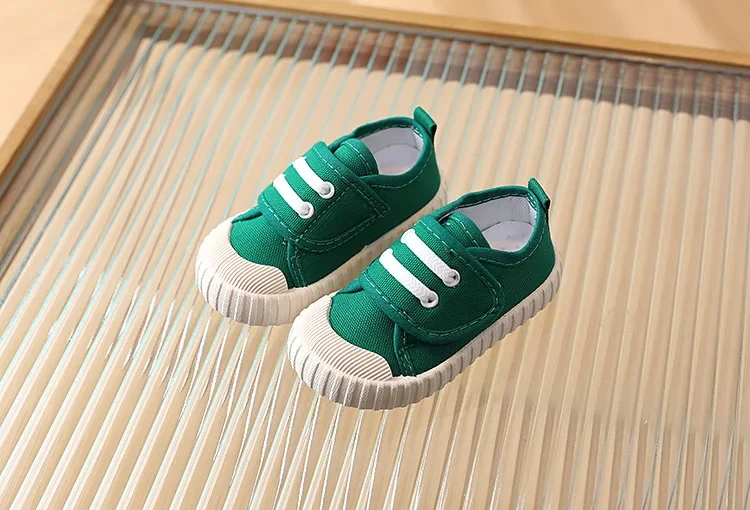 Kinder Schuhe Jungen Mädchen Leinwand Schuhe Mode Weiche Kleinkind Kleinkind Mädchen Jungen Turnschuhe Atmungsaktive Candy Farbe Kinder Leinwand Schuhe – Detail 5