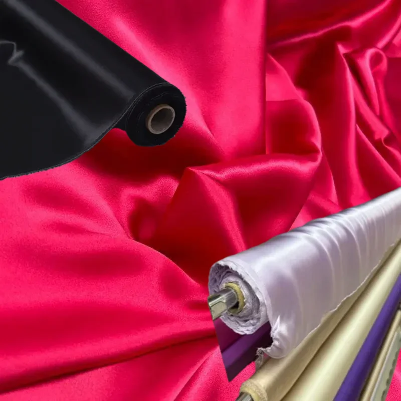 

Однотонный креповый атлас 16 мм ​ Шелковая ткань для шитья своими руками, платье, рубашка, пижама, маска для глаз, подкладка, одежда, модный тканевый материал