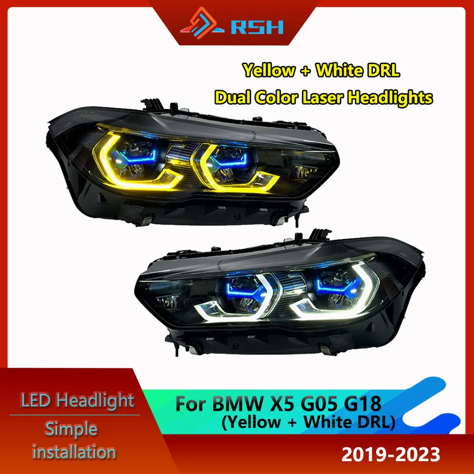 Car Front Lamp For BMW X5 G05 G18 Headlight Assembly 2019-2023