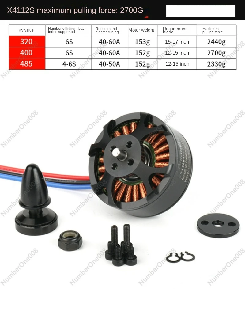 Sunnysky Langyu X4112s Brushless Motor 320kv 400kV 485kv Multi-Axis Aircraft Model Motor