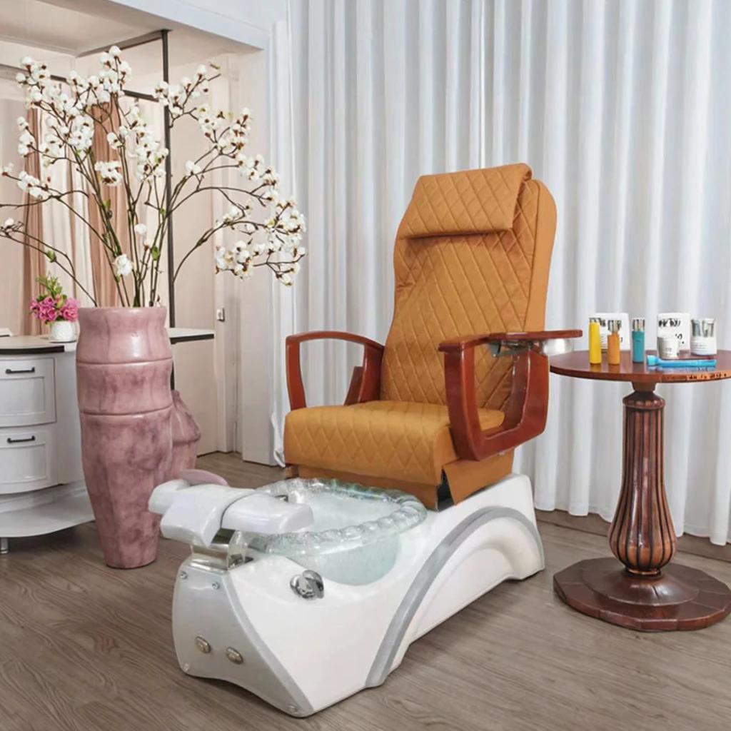Adjustable Pedicure Spa Chair With Electric Legrest Nail Spa Pedicure Chairfor Beauty Salon School Hotel