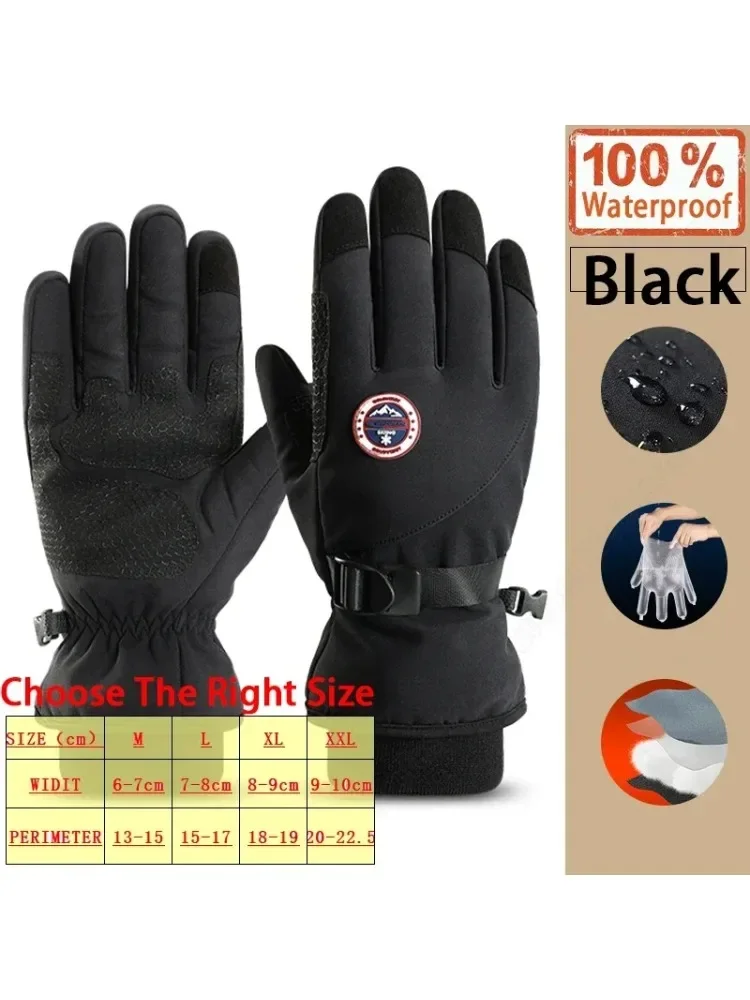 AliExpress Winter Men Women Gloves TouchScreen Waterproof Windproof Gloves Outdoor Sports Warm Cycling Snow Ski Gloves Full Finger Non-slip