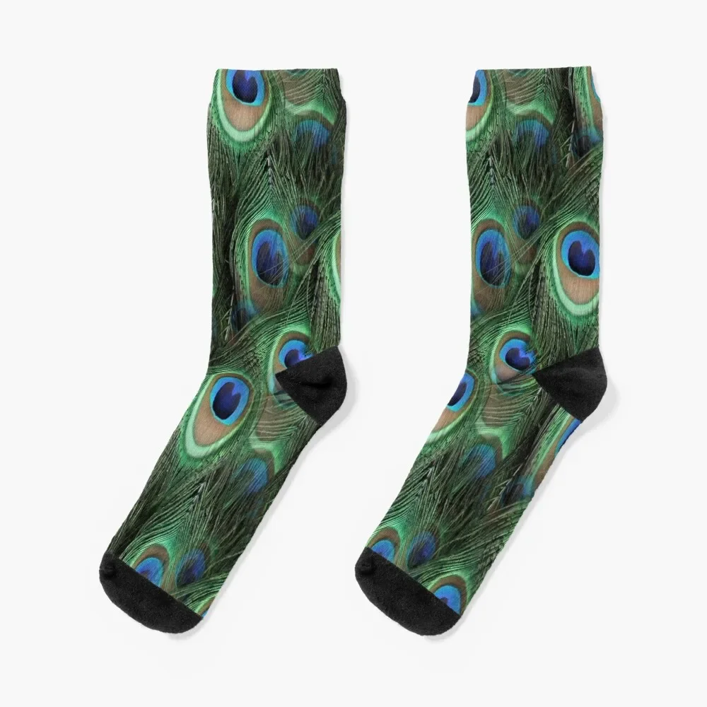 

Peacock Feathers (pattern) Socks New year's floor Men's Socks Luxury Women's