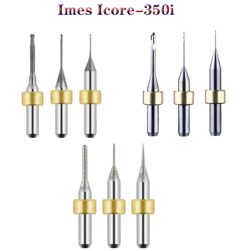 

Imes-Icore 350i Zirconia DLC Diamond Coat PMMA Emax CADCAM Milling Cutters Shank D6 Dental Lab Burs