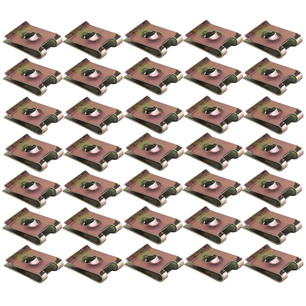 

50Pcs Manganese Steel U Nut Fasteners High Strength Elastic Motorcycle Fairing Panel Clips Car Door Dashboard Fix