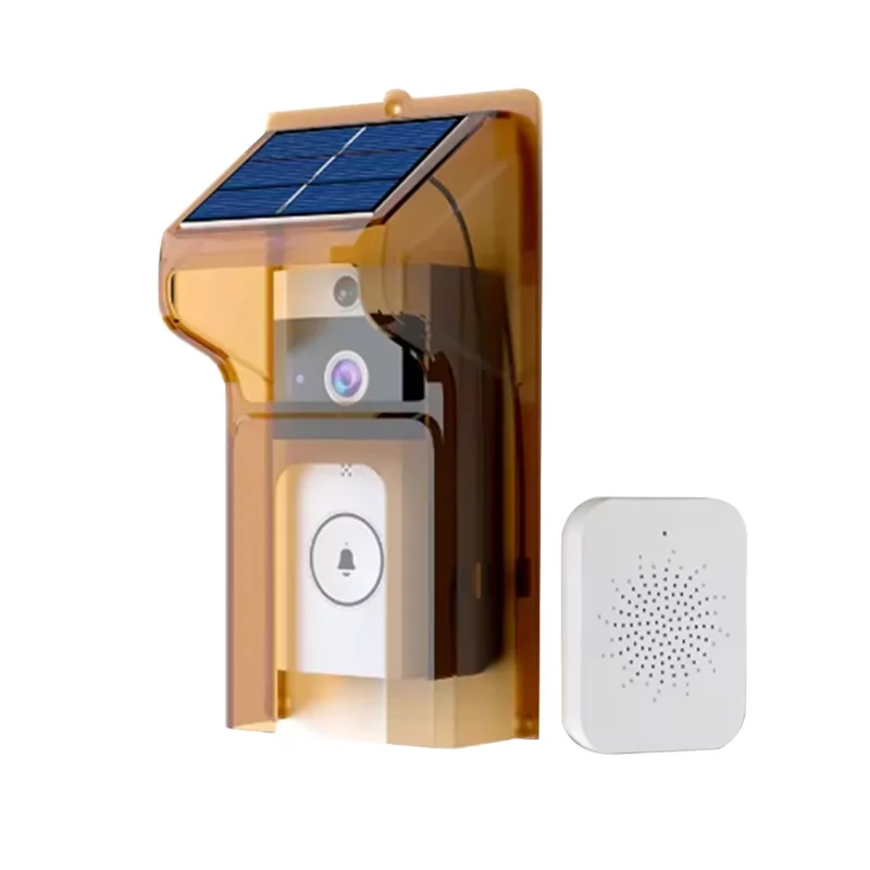 LBER Smart Doorbell Camera With Solar Charging, Waterproof, Night Vision, HD, Two-Way Intercom Voice For Home Security