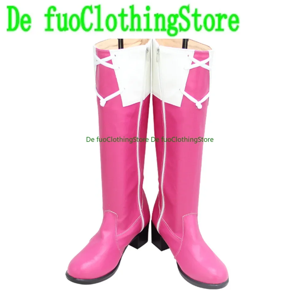 Defuo Puella Magi Madoka Magica Kyoko Kyouko Scarpe Cosplay Stivali Gioco Anime Festa di Carnevale Halloween Natale ScarpeStore