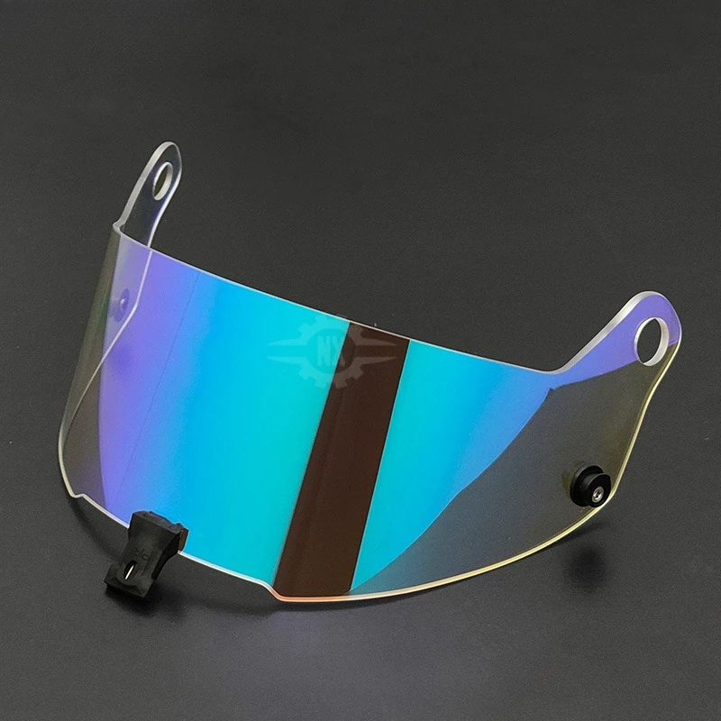 Helmets Visor For ST5 Rally Racing Kart Racing Motorcycle Helmet Lens Visor Plating Uv Protection Lens Faceshield