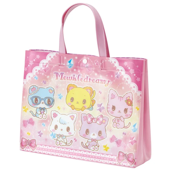 

Cute Mewkledreamy Cat Beach Bag PVC Hand Bags for Women Girls Kawaii Clear Transparent Toto Bag Waterproof Anime Handbags