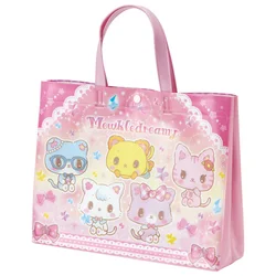 Cute Mewkledreamy Cat Beach Bag PVC Hand Bags for Women Girls Kawaii Clear Transparent Toto Bag Waterproof Anime Handbags