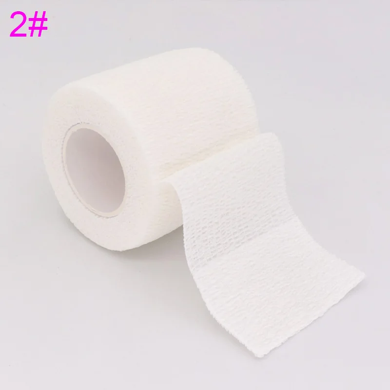 White Black Khaki Sports Self Adhesive Elastic Bandage Wrap Tape 4.8m Elastoplast For Knee Support Finger Ankle Palm Shoulder