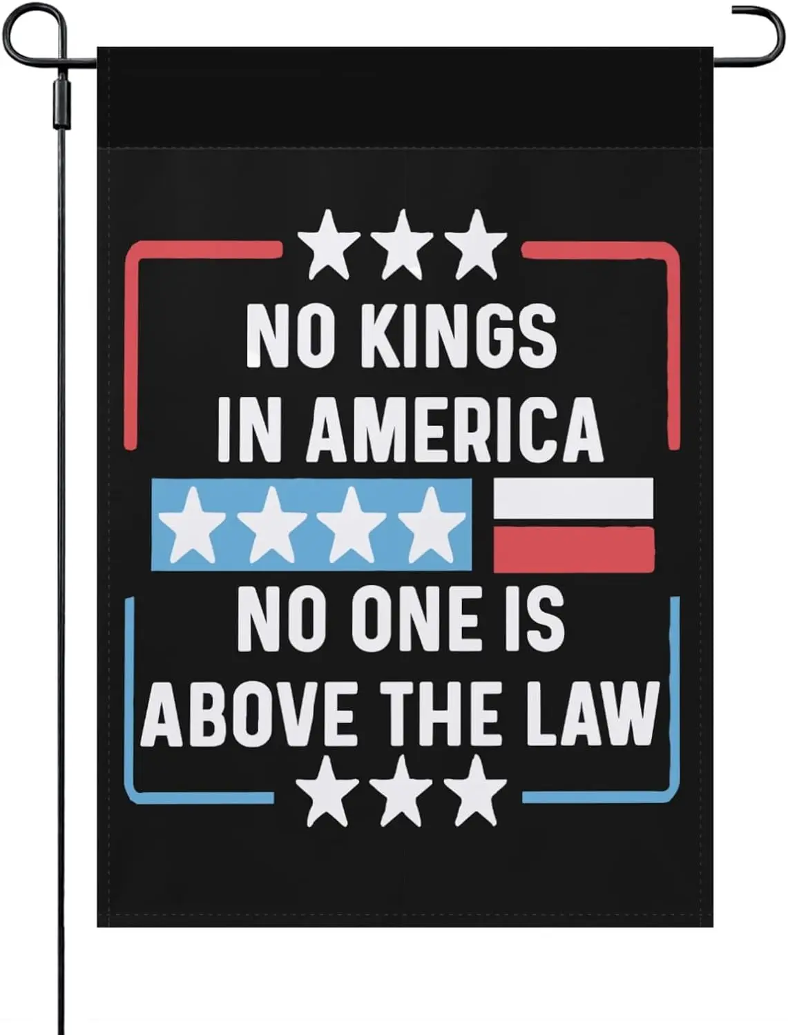 

В Америке президенты не короли нет одного над законом Флаг на открытом воздухе Один размер Веселые домашние флаги для пляжа Маленький сад LOI