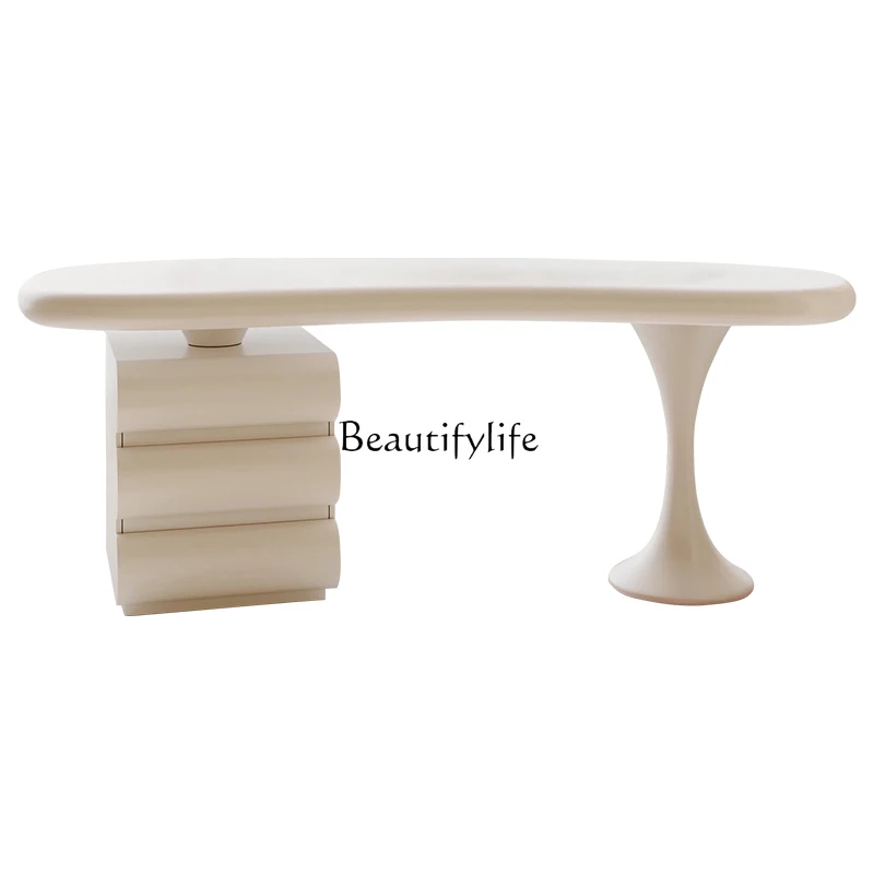 

French solid wood desk cream wind computer desk household small apartment writing desk modern