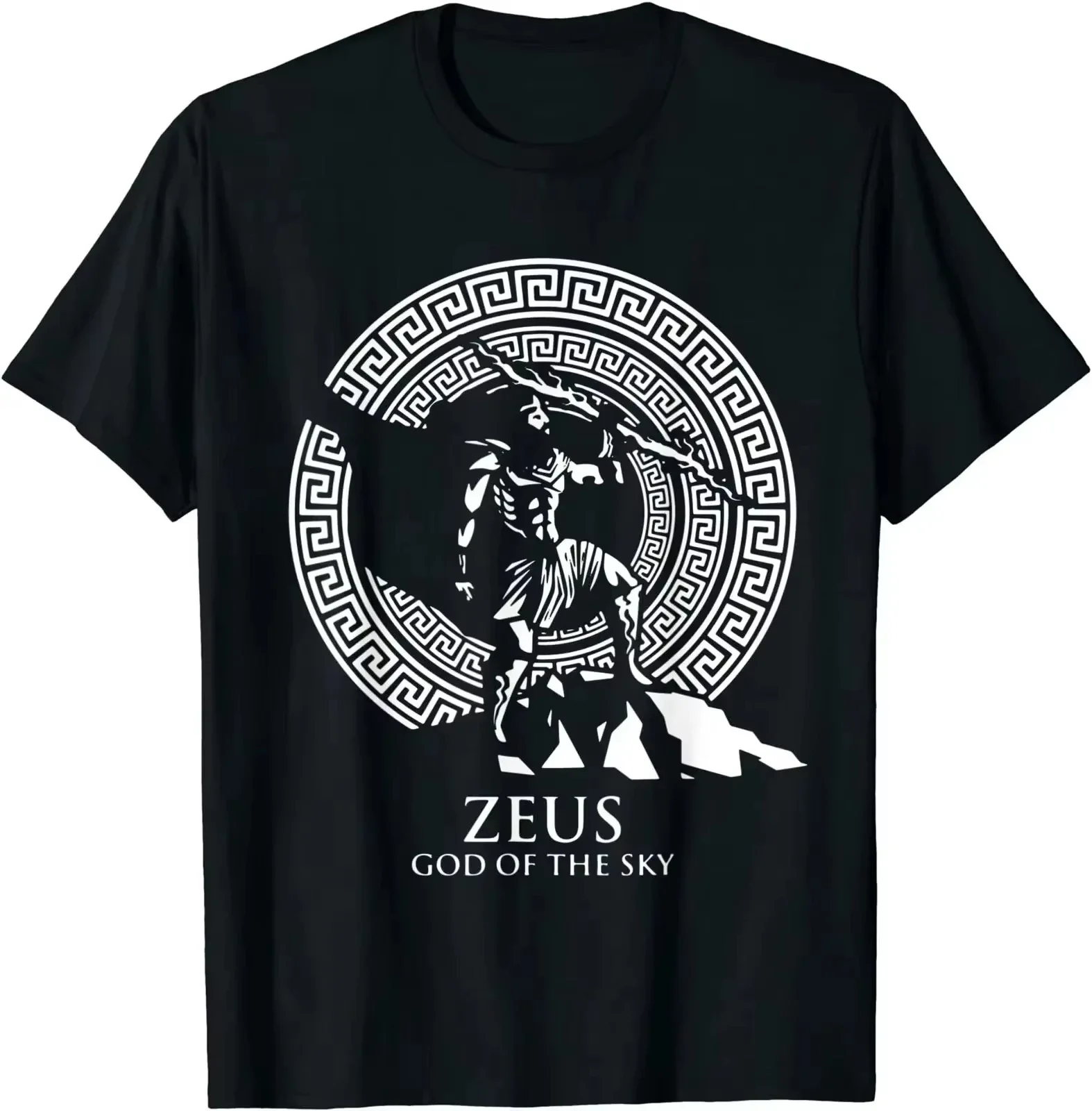

Лето 2025 г., подарочная футболка для любителей греческой мифологии Gods Zeus Ancient Greece, подходит для женщин, свободные футболки Cressi