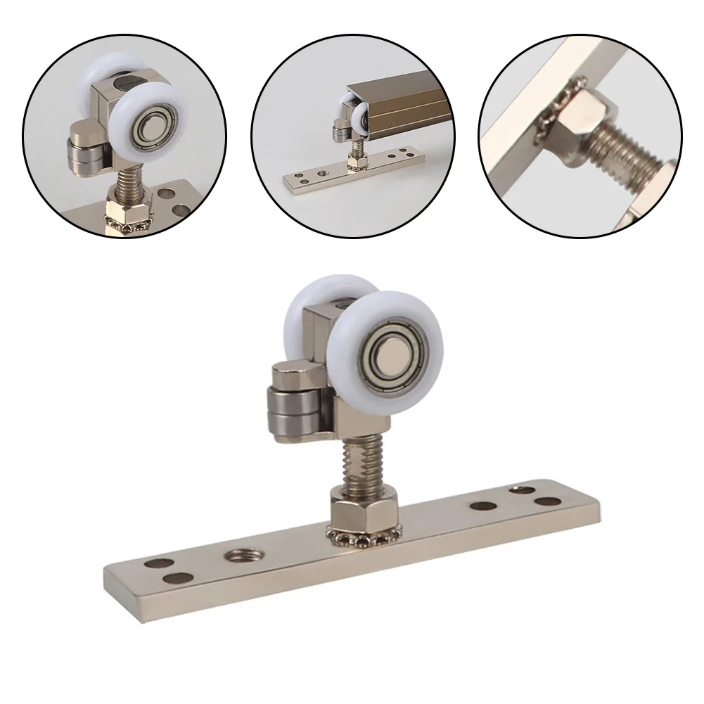 

Folding Door Hanging Wheel Sliding Door Pulley Cabinet Door Roller Hanging Track Pulley Wheels Doors Window Hardware Accessories