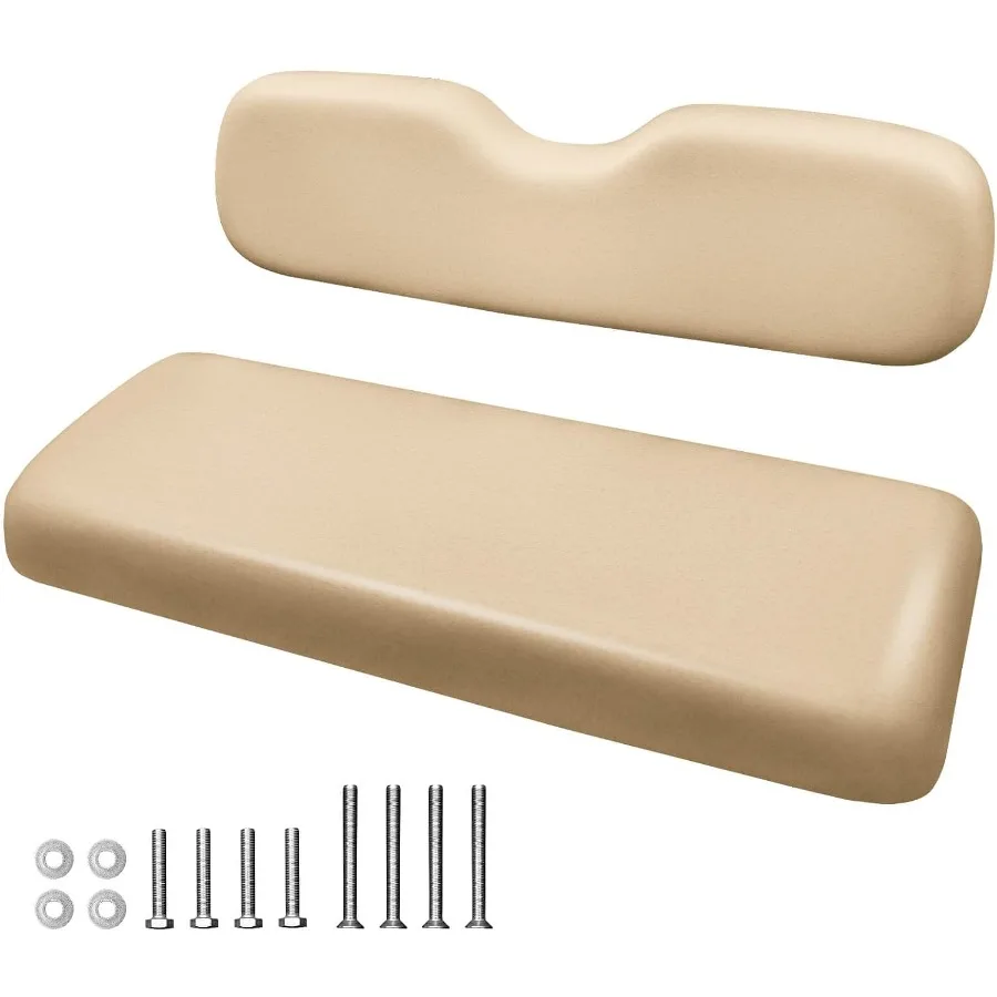 

Universal Back Seat Cushion for Golf Cart Rear Seat Replacement with Waterproof Vinyl Leather and Memory Foam Padding Fits Yama