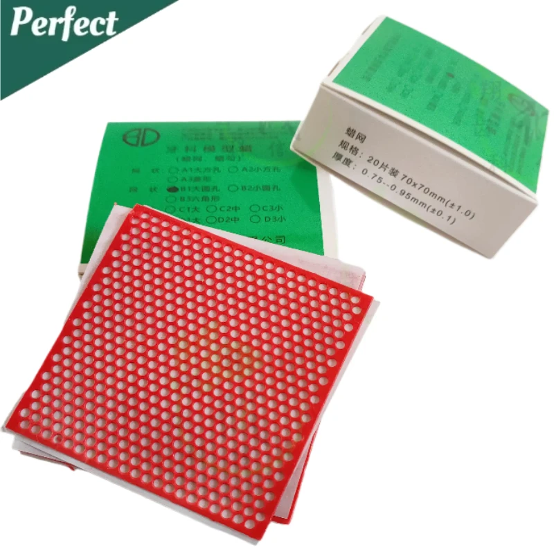 

Стоматологическая восковая сетка Восковая сетка с круглым отверстием, литье красного цвета для литого металла, частичный дизайн, материал для стоматологической лаборатории, цвет