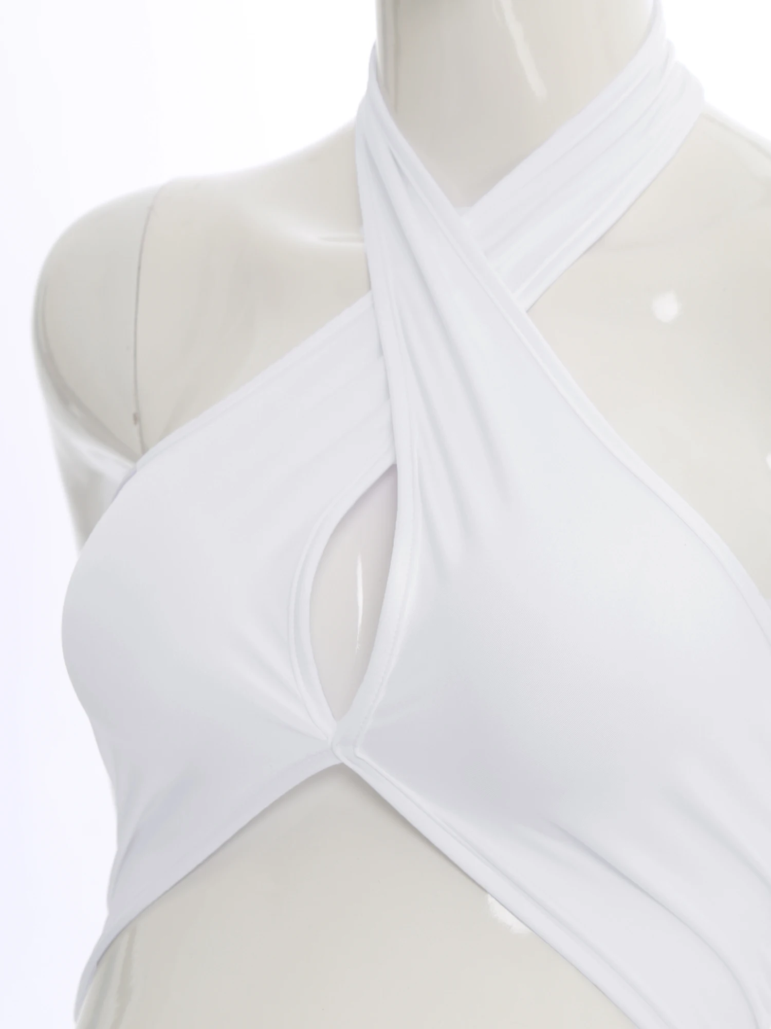 หญิงตั้งครรภ์ Baby Shower การถ่ายภาพชุด Halter Hollow Out Side Slit ความยาวชั้นวันเกิดงานแต่งงานชุด