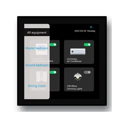 Tuya Smart Home Multiple Zigbee Smart Home Control Panel 4 Inch Switch Panel In-Wall Touchscreen Control for Home-EUplug