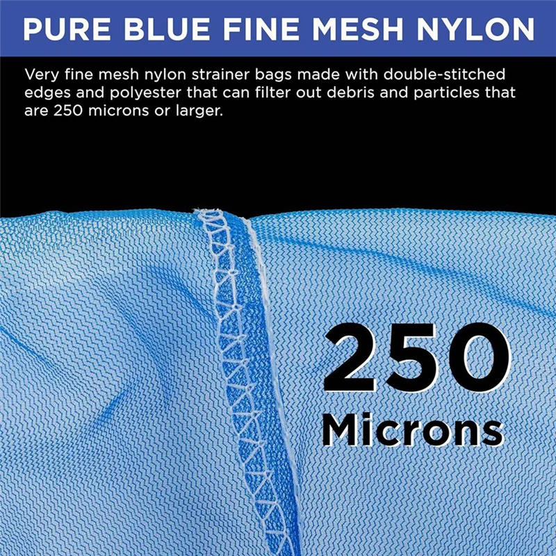 

Фильтр-мешок для жидкого фильтра FAST-5 галлонов с тонкой нейлоновой сеткой, одноразовый фильтрующий мешок, эластичный верхний отверстие, 12 упаковок