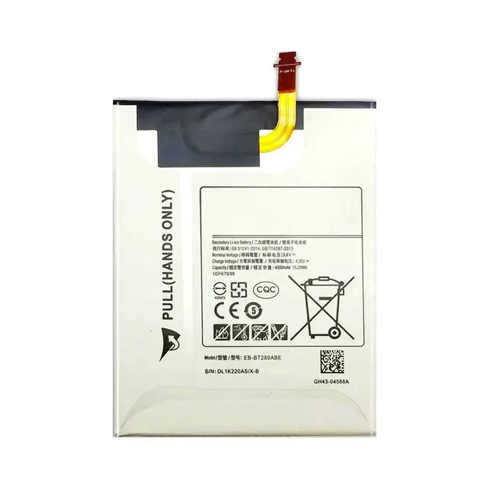 EB-BT280ABE طاقة موثوقة 4000 مللي أمبير في الساعة بديل ممتاز لبطارية الجهاز اللوحي Samsung Galaxy Tab A 7.0 T280 T285